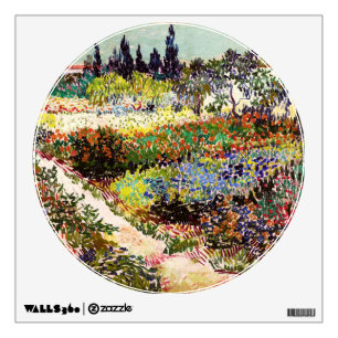 Van Gogh Flowering Garden At Arles Floral Fine Art Wall Decal