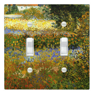 Van Gogh - Flowering Garden at Arles Light Switch Cover