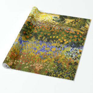 Van Gogh - Flowering Garden at Arles Wrapping Paper