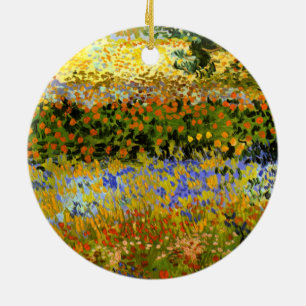 Van Gogh - Flowering Garden Ceramic Ornament