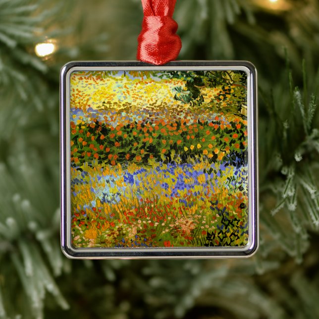 Van Gogh - Flowering Garden Metal Ornament (Tree)