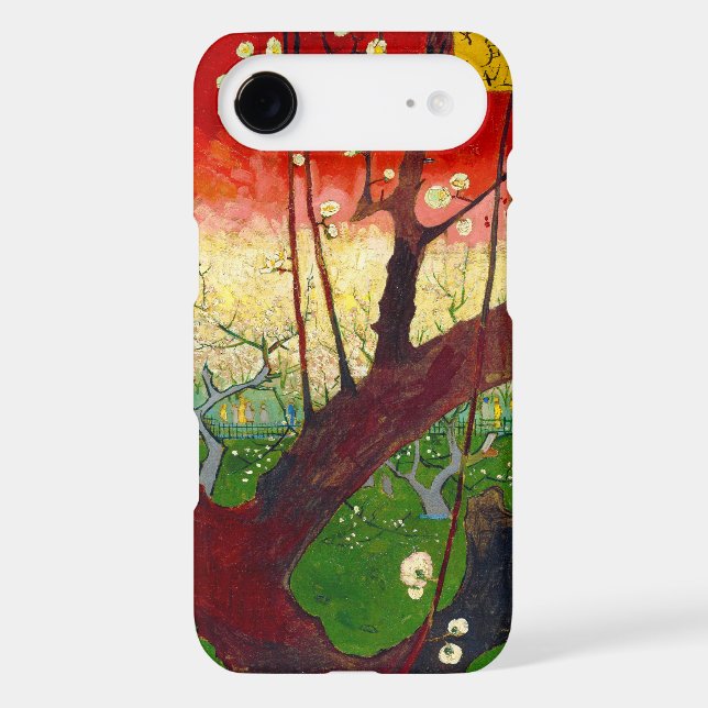 Van Gogh Flowering Plum Tree after Hiroshige Case-Mate iPhone Case (Back)