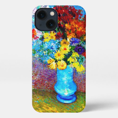 Van Gogh Flowers in a Blue Vase iPhone 13 Case