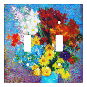 Van Gogh Flowers in a Blue Vase Light Switch Cover