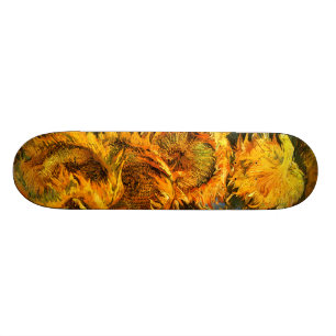 Van Gogh: Four Sunflowers Skateboard