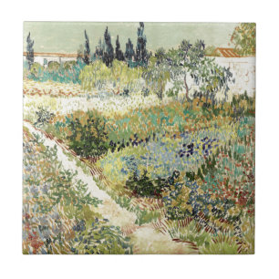 Van Gogh Garden at Arles 1888 Ceramic Tile