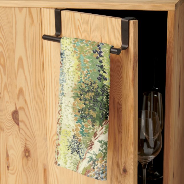 Van Gogh Garden at Arles 1888 Kitchen Towel (Thirds Fold)