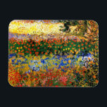 Van Gogh - Garden at Arles (aka Flowering Garden) Magnet<br><div class="desc">Garden at Arles (aka Flowering Garden),  famous painting by Vincent van Gogh</div>