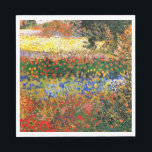 Van Gogh - Garden at Arles (aka Flowering Garden) Napkins<br><div class="desc">Garden at Arles (aka Flowering Garden),  famous painting by Vincent van Gogh</div>
