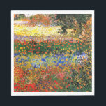Van Gogh - Garden at Arles (aka Flowering Garden) Napkins<br><div class="desc">Garden at Arles (aka Flowering Garden),  famous painting by Vincent van Gogh</div>