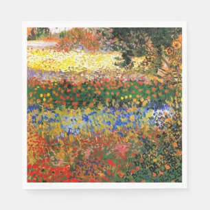 Van Gogh - Garden at Arles (aka Flowering Garden) Napkins