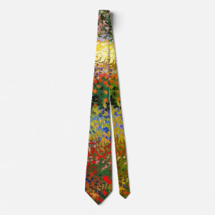Van Gogh - Garden at Arles (aka Flowering Garden) Neck Tie