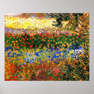Van Gogh - Garden at Arles (aka Flowering Garden) Poster