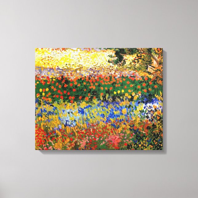 Van Gogh - Garden at Arles Canvas Print (Front)