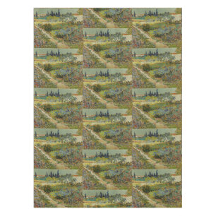 Van Gogh Garden at Arles Floral Impressionist Tablecloth