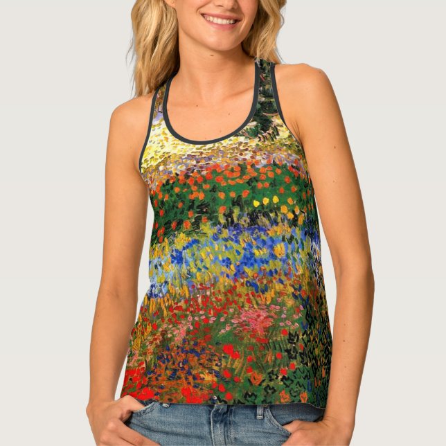 Van Gogh - Garden at Arles Tank Top (Front)