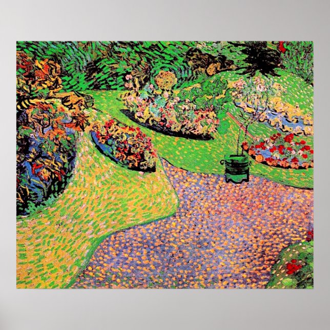 Van Gogh - Garden in Auvers, Poster (Front)