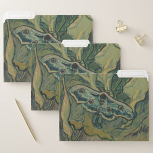 Van Gogh Giant Peacock Moth Vintage Nature ArtVan File Folder