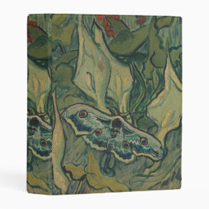 Van Gogh Giant Peacock Moth Vintage Nature ArtVan  Mini Binder