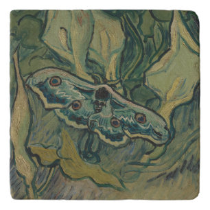 Van Gogh Giant Peacock Moth Vintage Nature ArtVan  Trivet