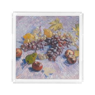 Van Gogh Grapes and Apples Still Life Art Print Acrylic Tray