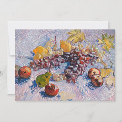 Van Gogh _ Grapes Lemons Pears Apples Card
