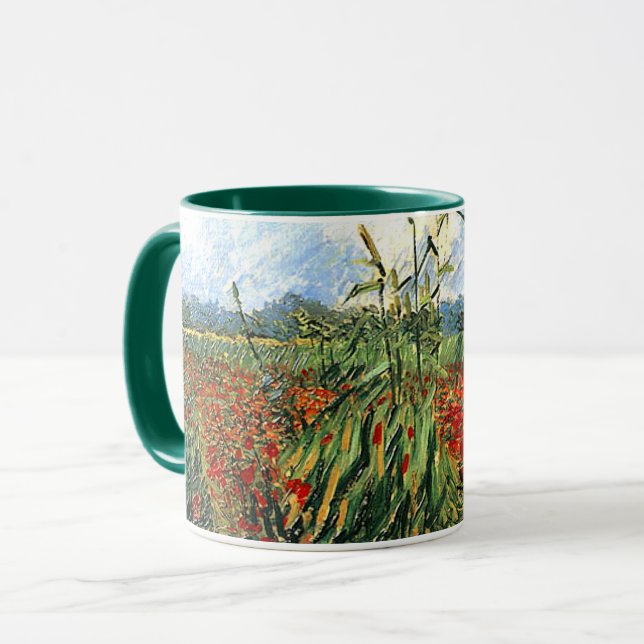 Van Gogh - Green Ears of Wheat Mug (Front Left)