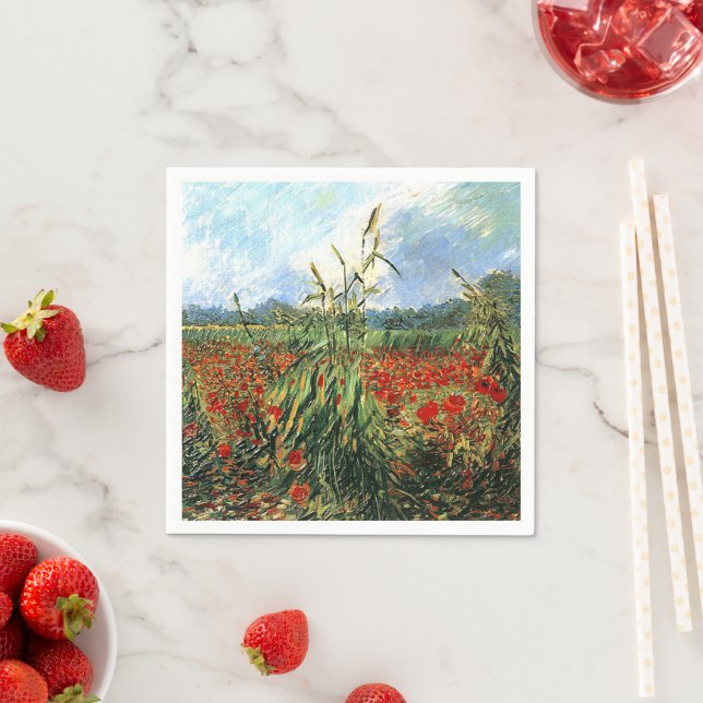 Van Gogh - Green Ears of Wheat Napkins (Insitu)