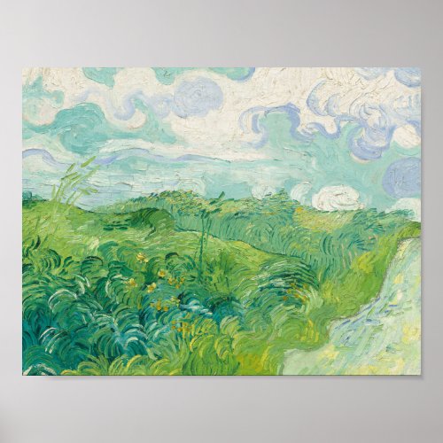 Van Gogh _ Green Wheat Fields Auvers 1890 Poster