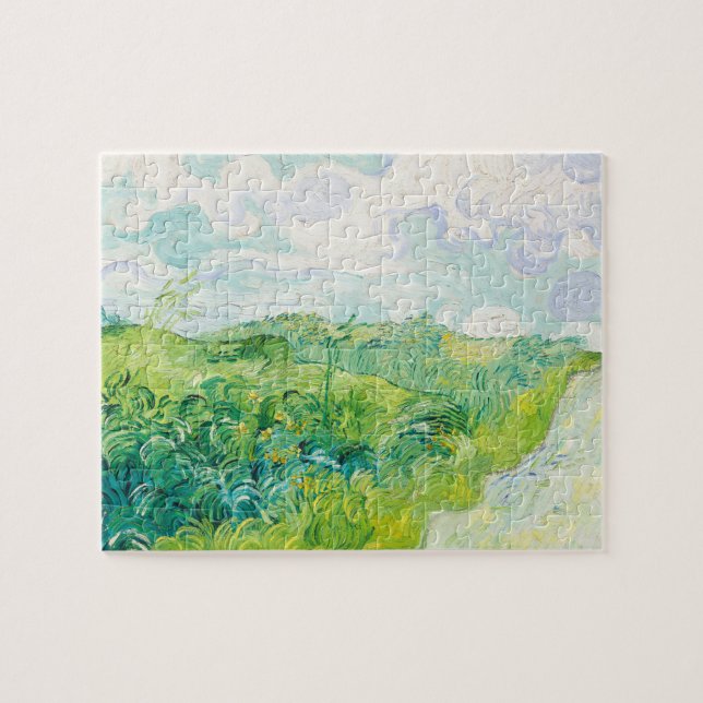 Van Gogh. Green Wheat Fields Auvers. Impressionism Jigsaw Puzzle (Horizontal)