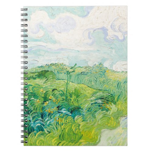 Van Gogh Green Wheat Fields Auvers Impressionism Notebook