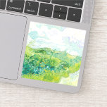 Van Gogh Green Wheat Fields Auvers. Impressionism Sticker<br><div class="desc">Van Gogh "Green Wheat Fields,  Auvers" sticker. Impressionism art.</div>