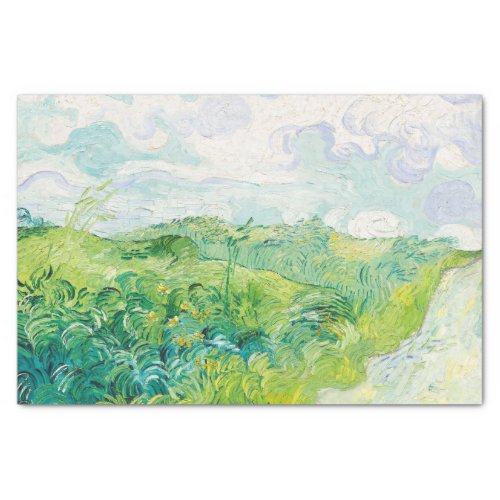 Van Gogh Green Wheat Fields Auvers Impressionism Tissue Paper