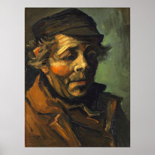 Van Gogh - Head Of A Peasant Poster