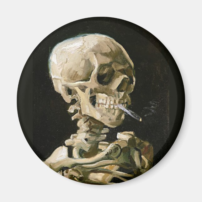 Van Gogh - Head of a Skeleton Magnet (Front)