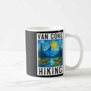 Van Gogh Hiking, Camping Mountains Nature, Funny H Coffee Mug
