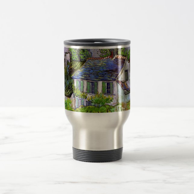 Van Gogh - Houses in Auvers Travel Mug (Center)