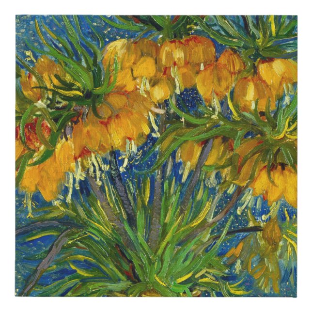 Van Gogh Imperial Fritillaries  Faux Canvas Print (Front)