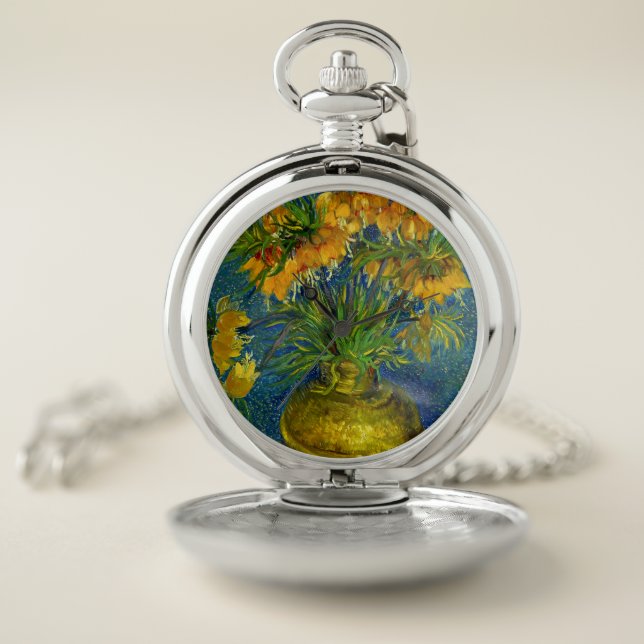 Van Gogh Imperial Fritillaries  Pocket Watch (Inside)