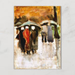 Van Gogh - In the Rain Postcard<br><div class="desc">In the Rain by Vincent van Gogh</div>