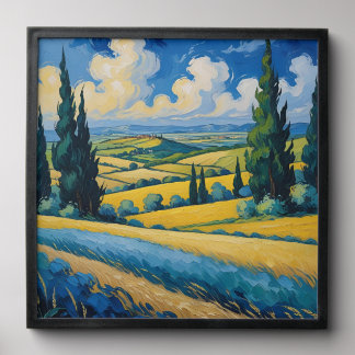 Van Gogh Inspired Landscape Peel And Stick Photo Tile