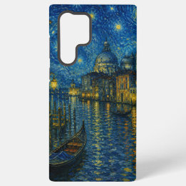 Van Gogh Inspired Venice Canal at Night Samsung Galaxy S22 Ultra Case