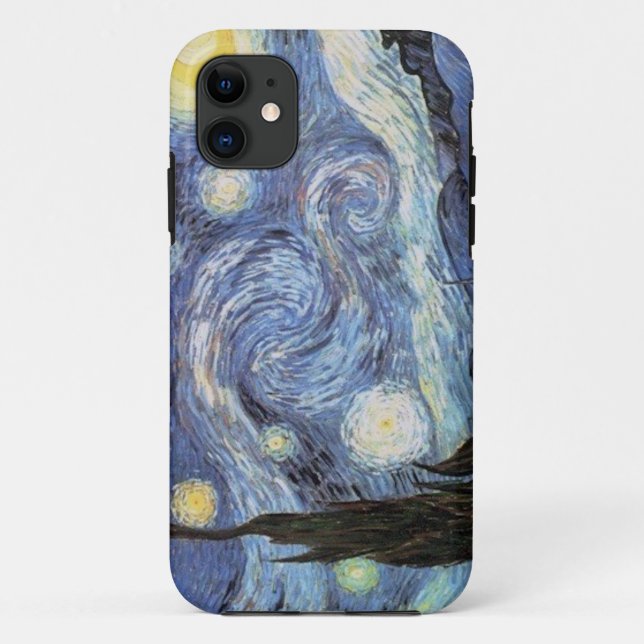 Van gogh iPhone Case Starry Night Impressionist (Back)