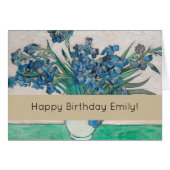 Van Gogh Iris Vase Painting Impressionism (Front Horizontal)