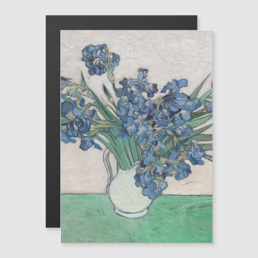 Van Gogh Iris Vase Painting Impressionism (Front/Back)