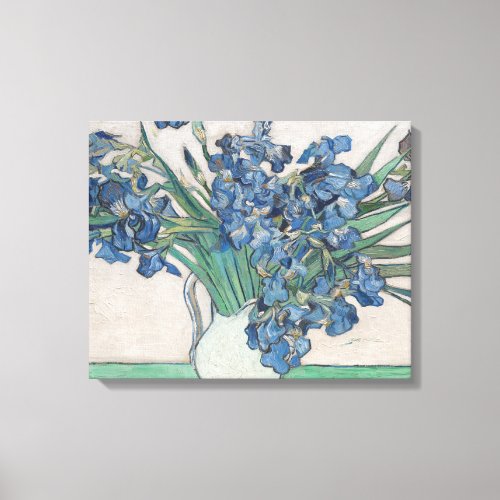 Van Gogh Iris Vase Painting Impressionism Canvas Print