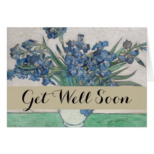 Van Gogh Iris Vase Painting Impressionism Cards (Front Horizontal)
