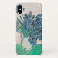 Van Gogh Iris Vase Painting Impressionism