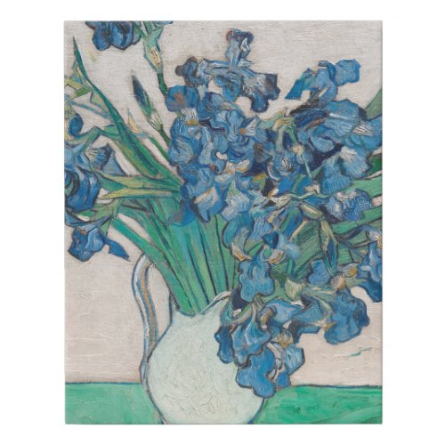 Van Gogh Iris Vase Painting Impressionism Faux Canvas Print