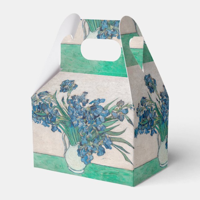 Van Gogh Iris Vase Painting Impressionism Favor Boxes (Front Side)